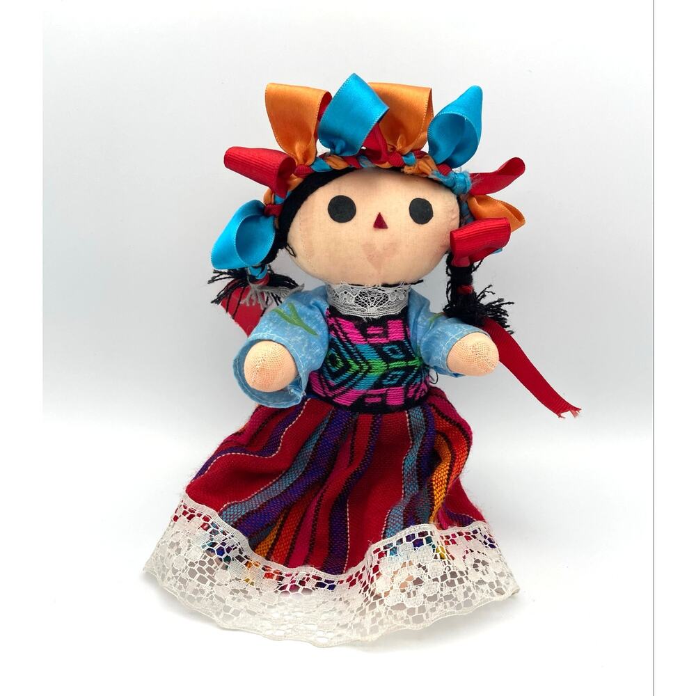Mexican Rag Doll Handmade Lele Doll Maria Doll 9" Mexicana